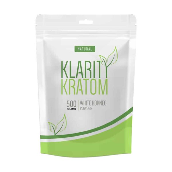 Klarity Kratom White Borneo Powder 500 Grams